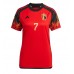 Belgien Kevin De Bruyne #7 kläder Kvinnor VM 2022 Hemmatröja Kortärmad